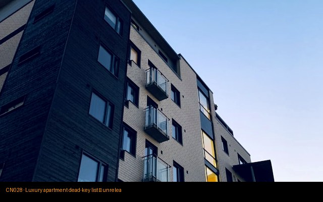 Luxury apartment dead-key list — unreleased dossier