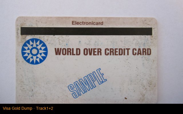 Visa Gold Dump · Track1+2