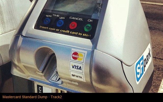 Mastercard Standard Dump · Track2