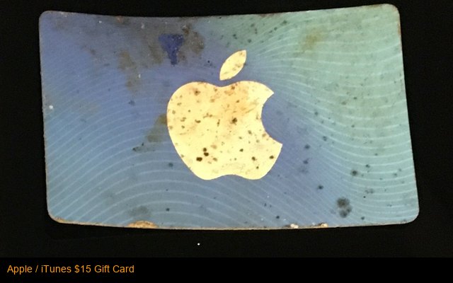 Apple / iTunes $15 Gift Card