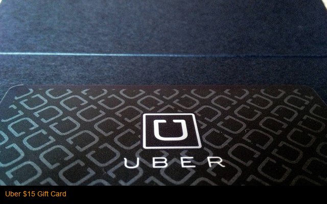 Uber $15 Gift Card