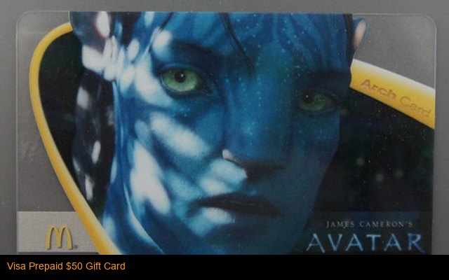 Visa Prepaid $50 Gift Card