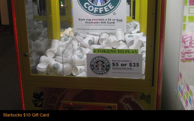 Starbucks $10 Gift Card