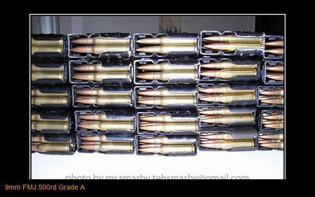 9mm FMJ 500rd Grade A